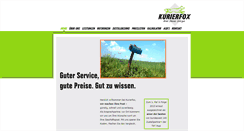 Desktop Screenshot of kurierfox.de
